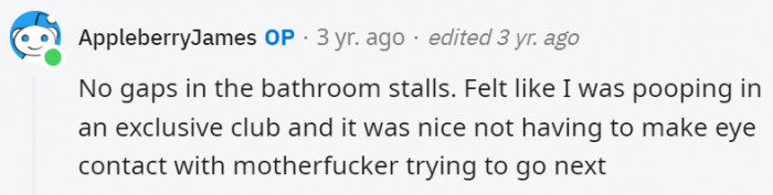 9. That is indeed quite the luxury