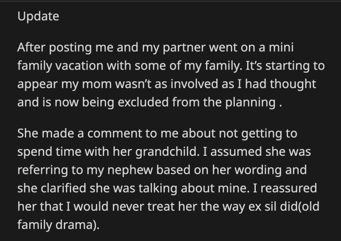 OP's MIL was left at home to watch over their dog