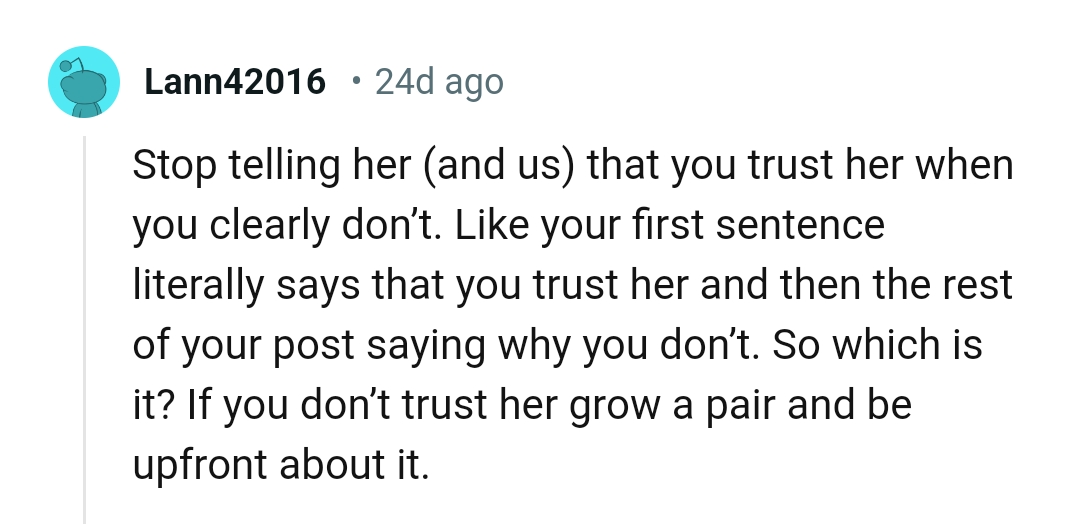 The OP should grow a pair and be upfront about it