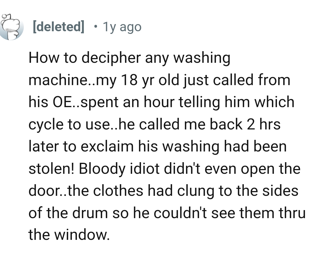 26. Deciphering the washing machine