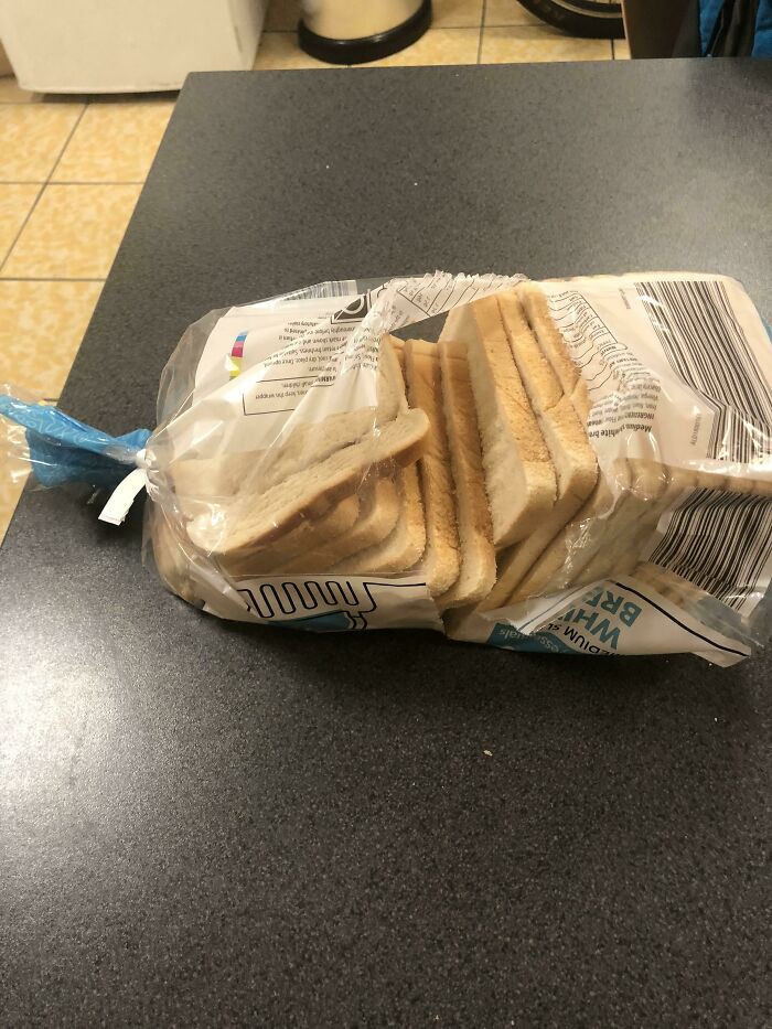 "The Caveman-Like Way My Co-Worker Has Opened His Bread"