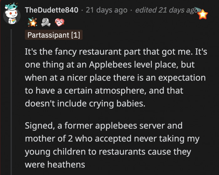 A great ambience is not a part of the package if you pay top dollar at an upscale restaurant