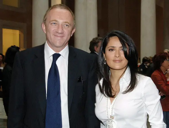 29. François-Henri Pinault and Salma Hayek