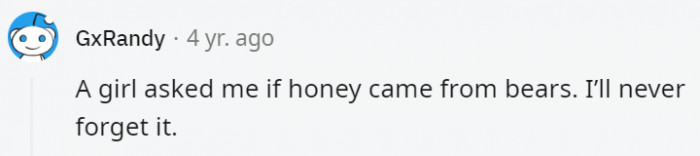 17. Yes, bears eat porridge and then they Pooh it out