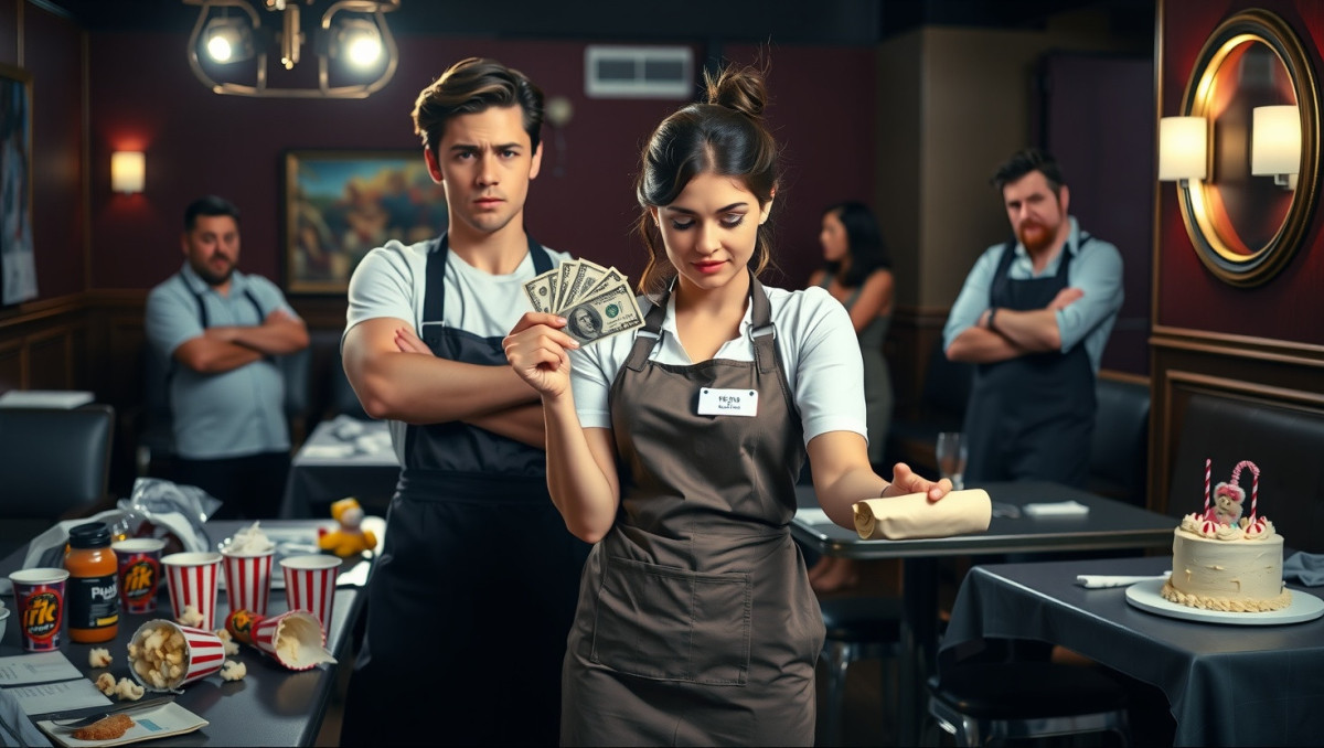 Server Keeps Tip After Handling Chaotic Order: AITA for Not Sharing?