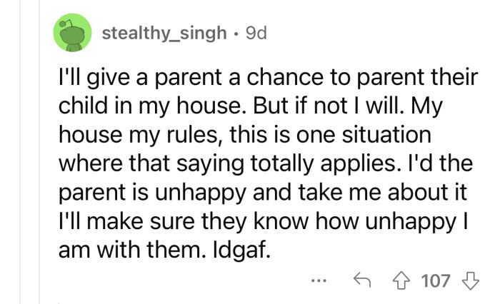 If the parent isn't doing their duties, someone has to.