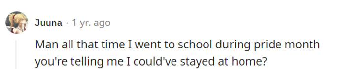 In their case, attending school during Pride Month felt like studying at the world's most colorful academy—the lessons were vibrant, even if the schedule wasn't!