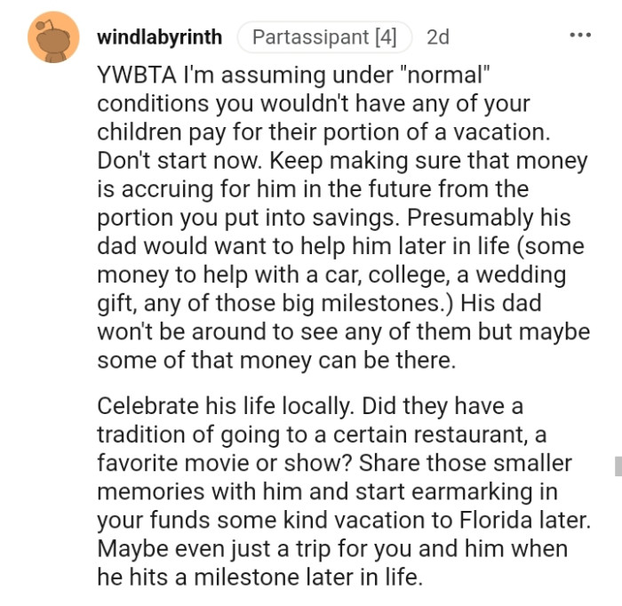 His dad won't be around to see any of them