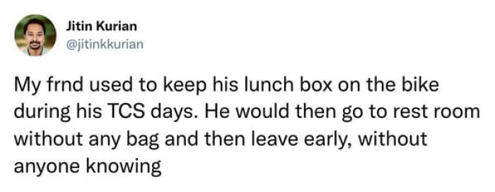 14. Keeping the lunchbox on the bike