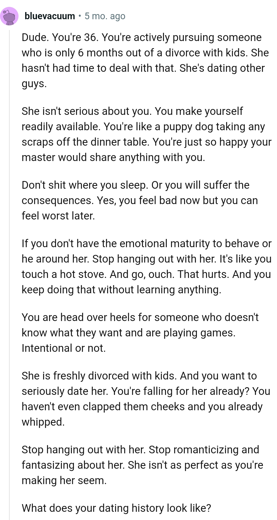 She's dating other guys means she's not serious about the OP