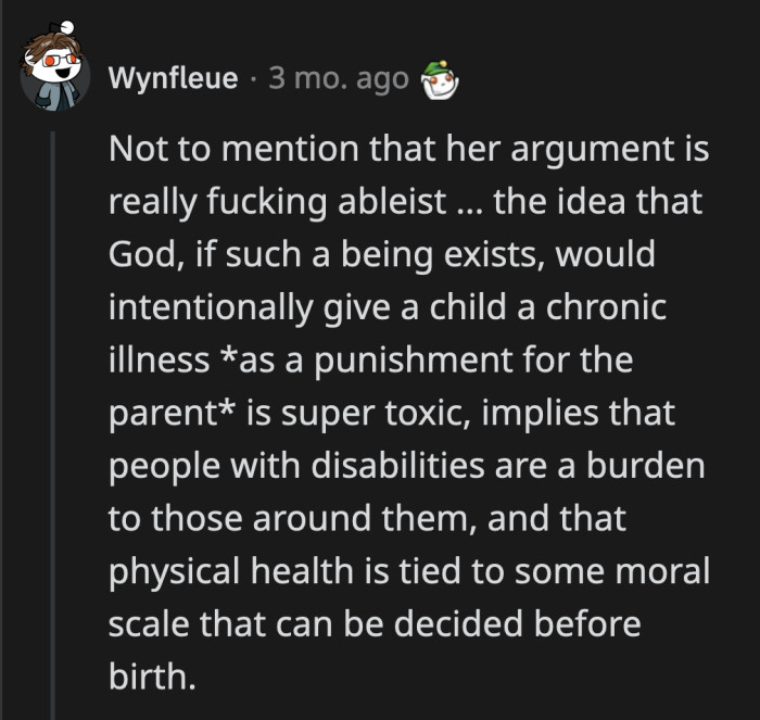 It doesn't really matter what she's trying to gain from her pity parties