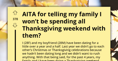 Holiday Plans Get Messy When One Lady Decides To Split Her Family Time With Her Boyfriend’s Family