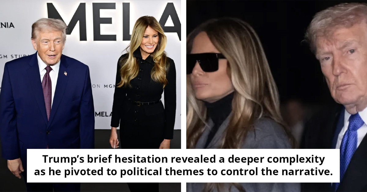 Trump's unusual reaction when a reporter inquired about his Valentine's Day plans with Melania