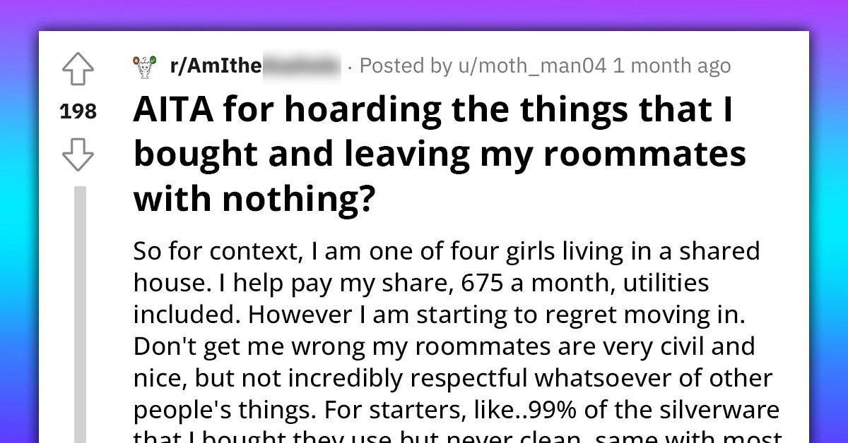 Girl Lives With Three Roommates and Is the Only One Buying Essentials for the Whole House; She Decides to Hide Them Until They Step Up