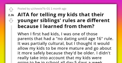 Man Drops His "No Dating Until Age 16" Rule After Finding Out It Was Doing More Harm Than Good, Older Kids Accuse Him Of Using Them As "Guinea Pigs"