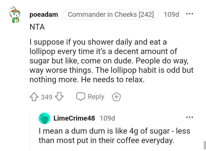 It is a decent amount of sugar