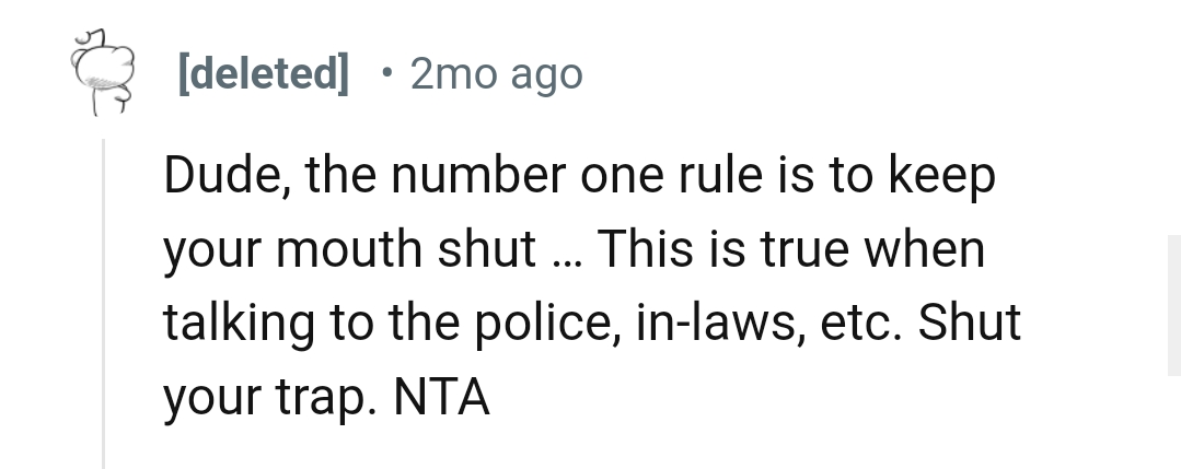 And the comments roll in...