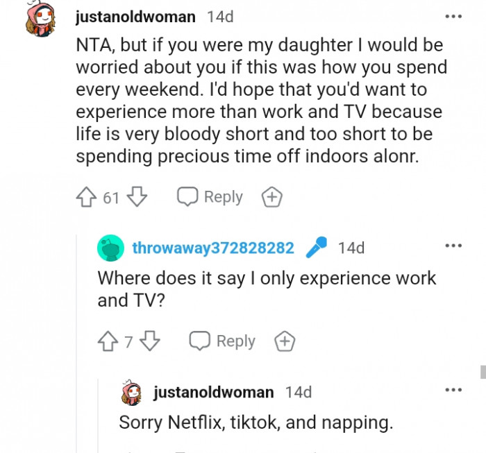 Experiencing more than work and TV