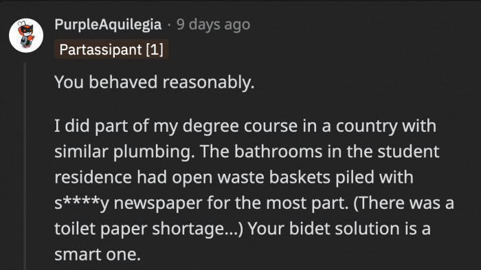 This person doesn’t see anything with OP’s reaction as someone who has been somewhere similar