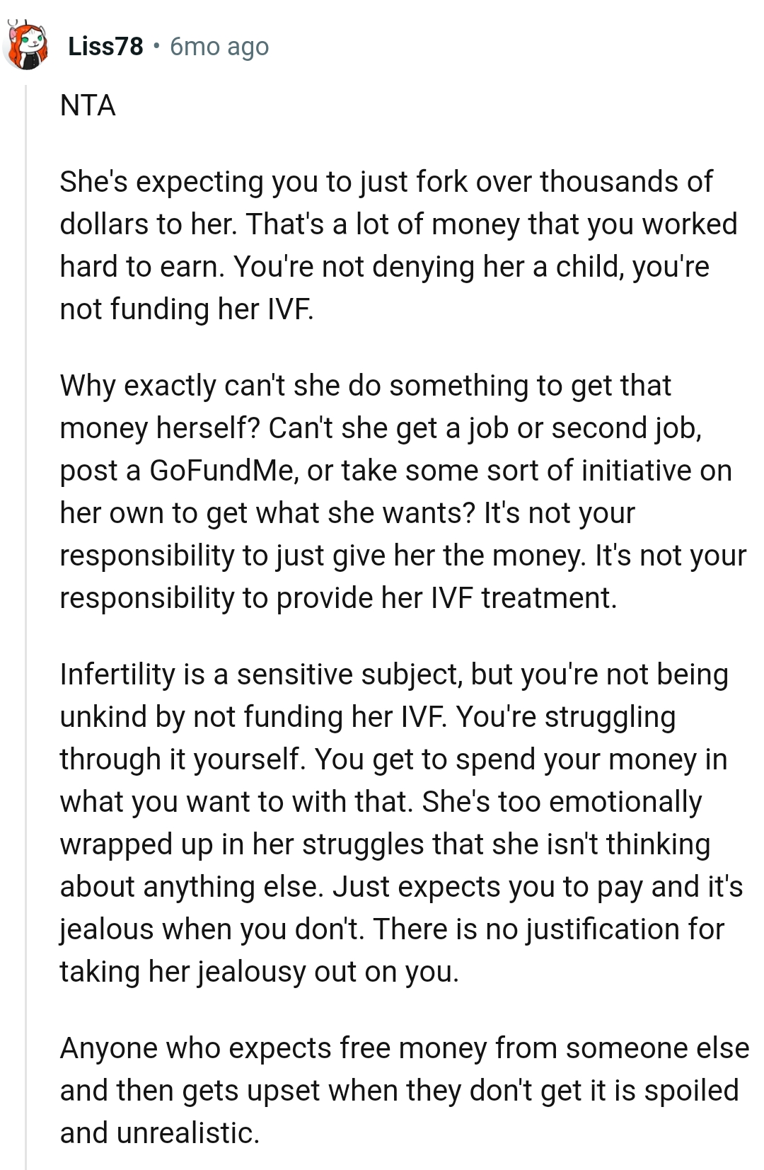 It's a lot of money the OP worked hard to earn