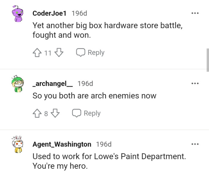 Another big box hardware store battle