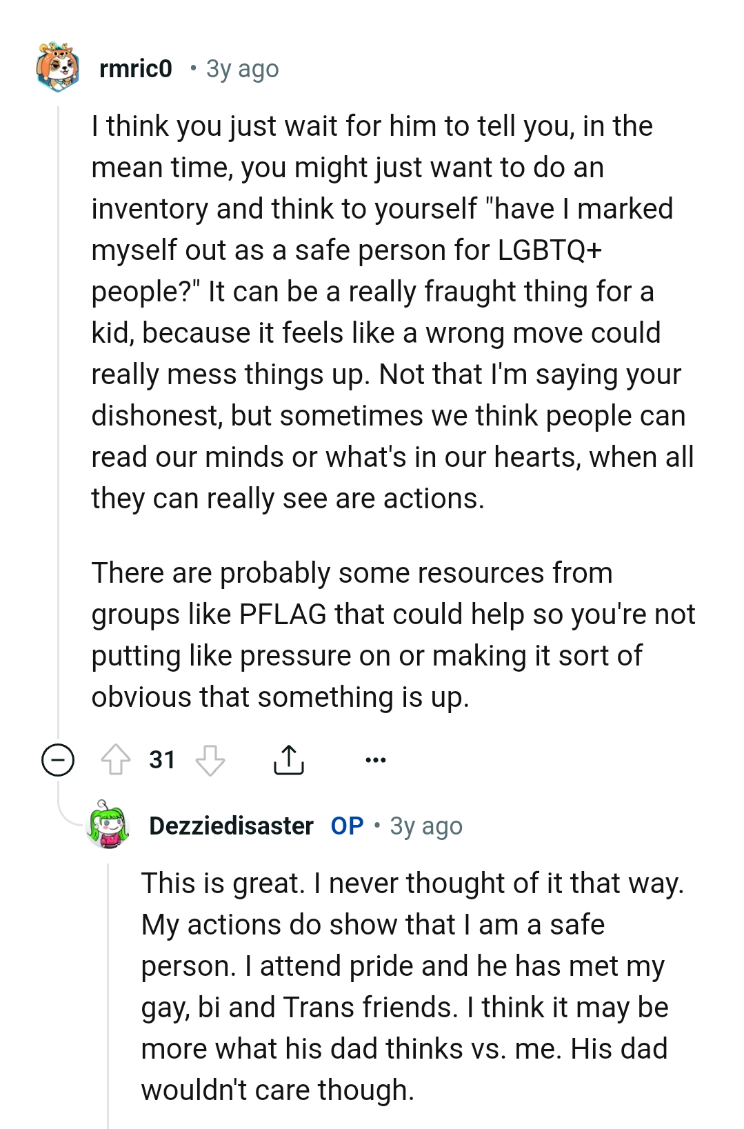 It can be a really fraught thing for a kid