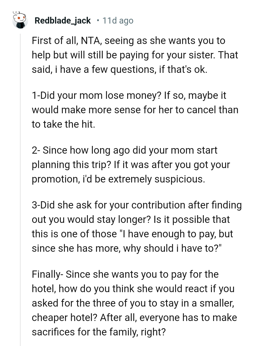 This Redditor had a lot of questions