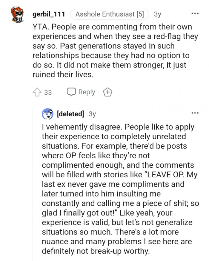 It did not make them stronger but ruined their lives