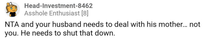 Why isn't OP's husband having these conversations with his parents?