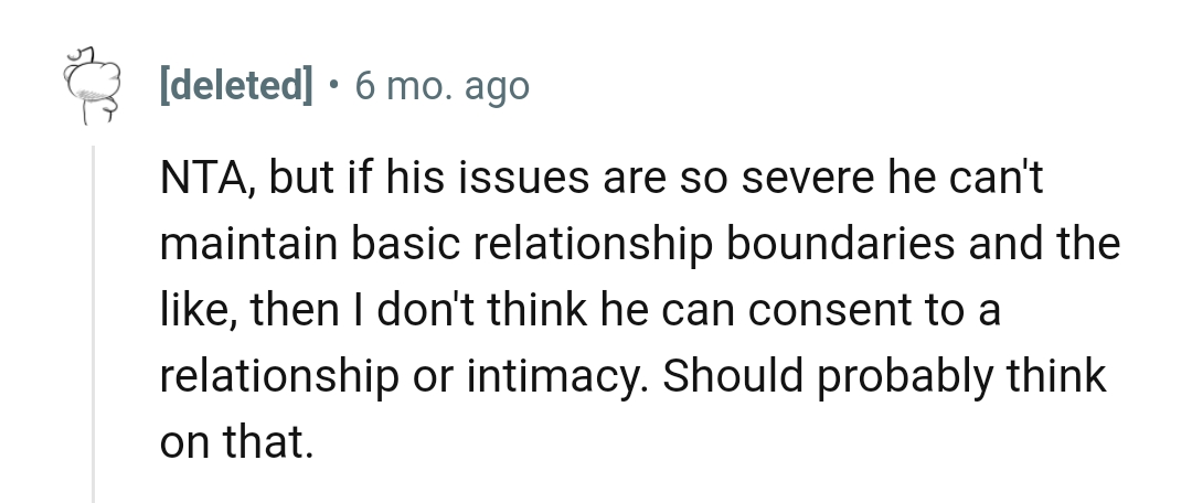 Consenting to a relationship or intimacy