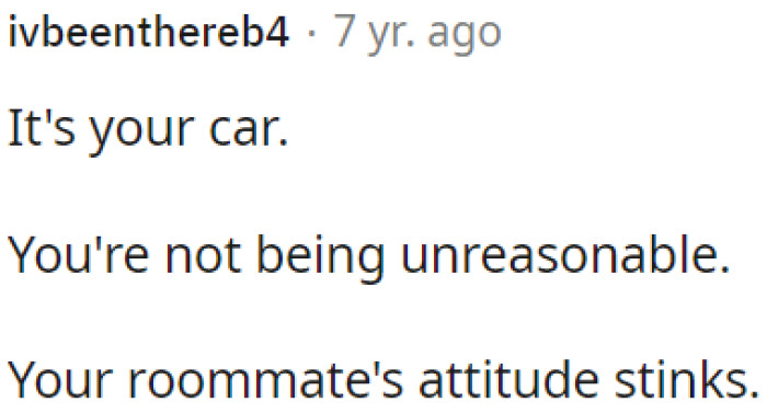 OP's Roommate's Behavior Is Unpleasant