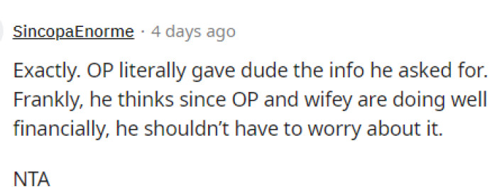 Pretty much everyone agrees that she's NTA and that it was probably necessary for her to inform him about his son.