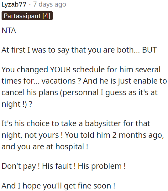 OP shouldn't pay; it's his responsibility.