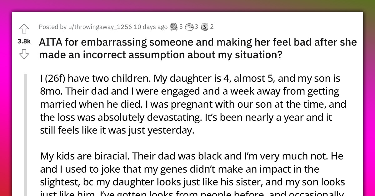 Redditor Puts A Nosy Woman In Place By Embarrassing Her After She Tried To Make Incorrect Assumptions About Her Life