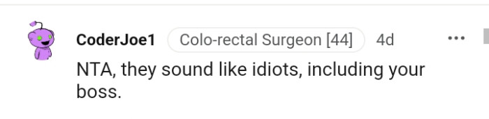 This redditor says they all sound like idiots