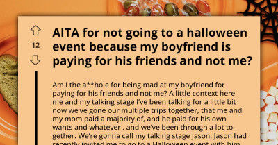 Woman Questions Relationship After Boyfriend Pays For Friends But Not Her At Halloween Event