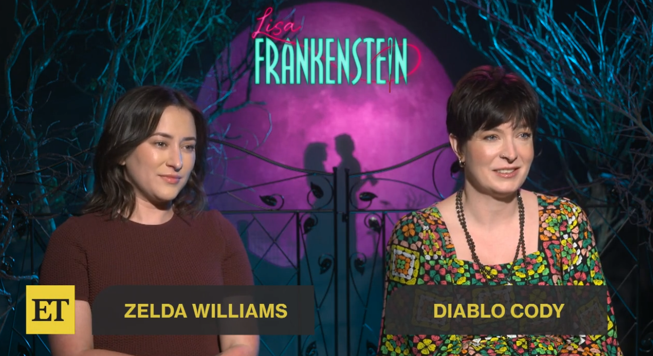 Zelda is Seated Next to American Writer and Film Producer, Diablo Cody