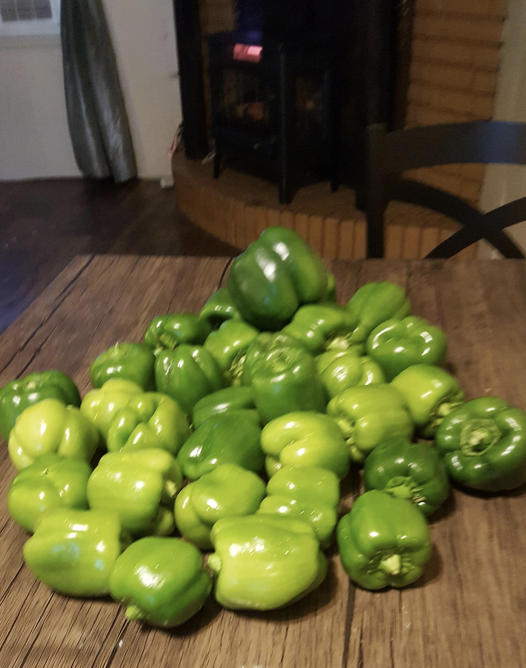 6. Bell Pepper - whole bell peppers maintain their crispness better outside a fridge than inside.