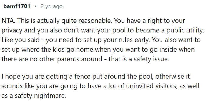 OP should definitely fence it.