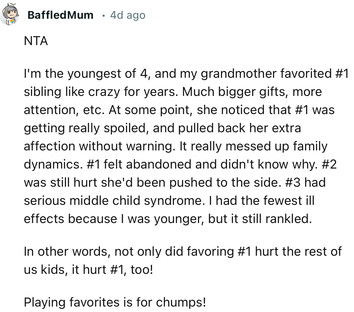 This Redditor had a similar experience when they were younger