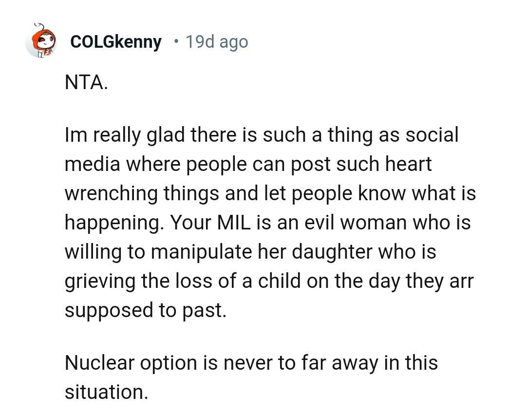 OP's MIL is an evil woman