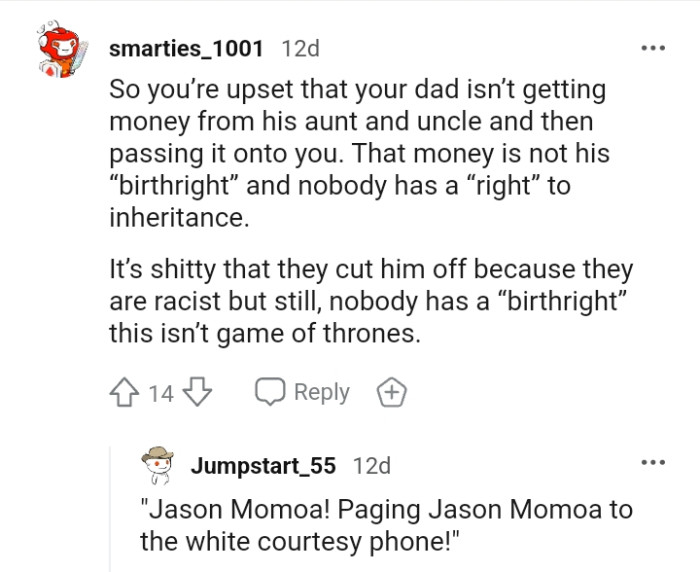 Here are a bunch of the most upvoted comments from other Redditors for you to read through below