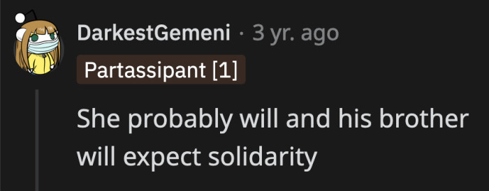 Because that's what family does for each other!