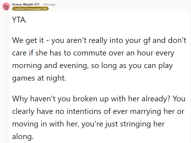 Why Haven't You Broken Up with Her Already?