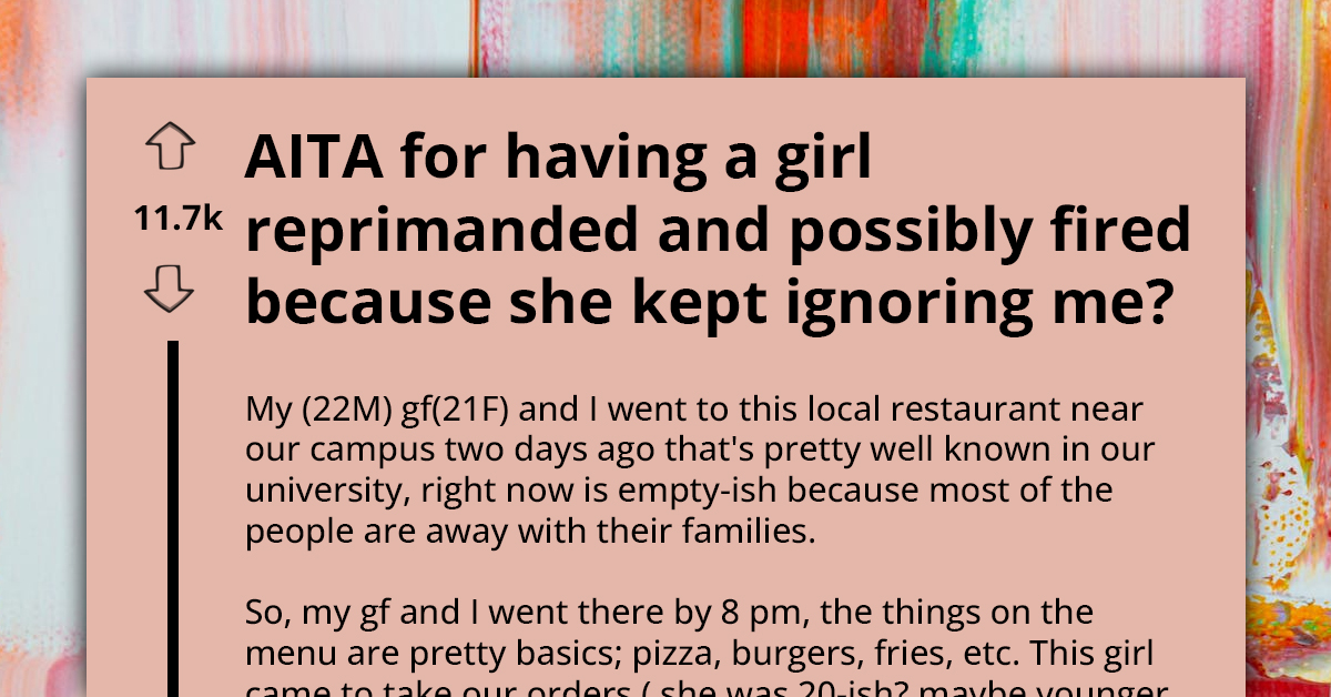 Man Shares How He Got Waiter Reprimanded And Possibly Fired All Because She Totally Ignored Him In Restaurant