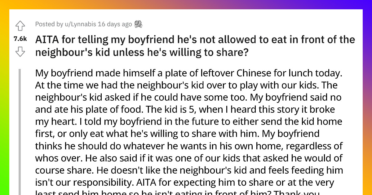 Adult Man Refuses To Share Food With A Child – Unbelievable But True