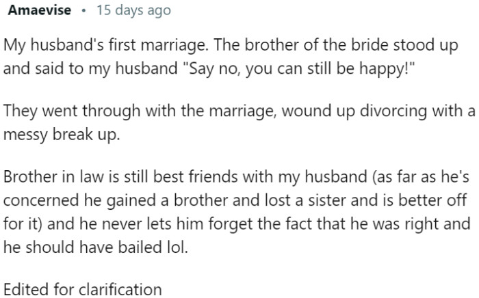 A brother's warning and the journey of a troubled marriage