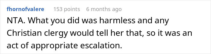 An act of appropriate escalation