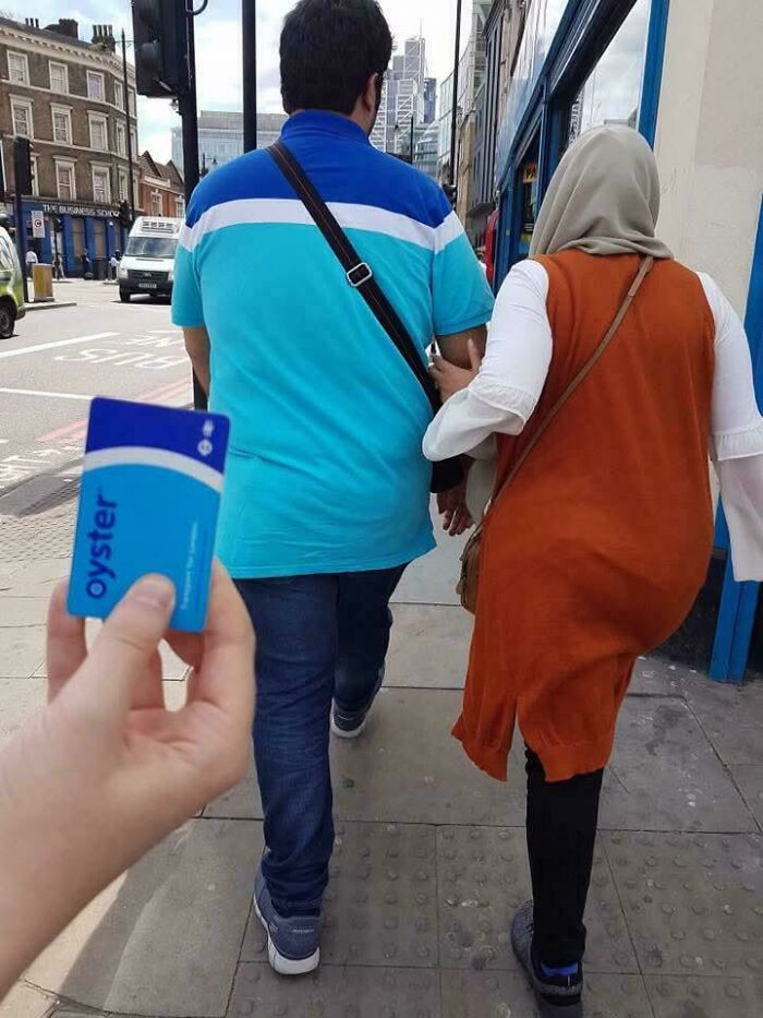 "My Travel Card And This Guy's Top"