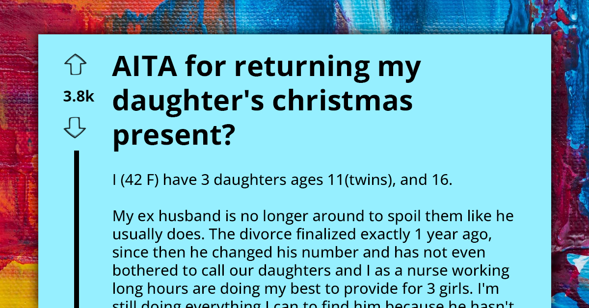 Divorcee Comes Under Scrutiny For Returning Her Daughter's Christmas Gift After She Expressed Her Displeasure Over The Brand